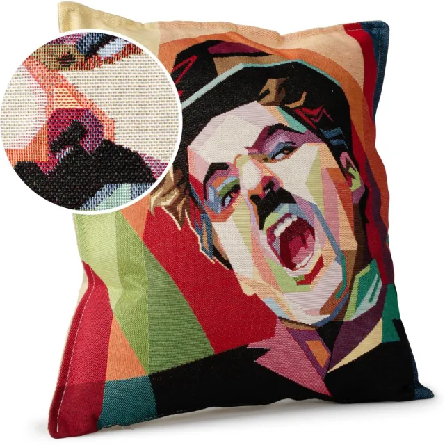 ANRO Charlie Chaplin Sierkussen 45x45 cm - Jacquard gobelin Beige