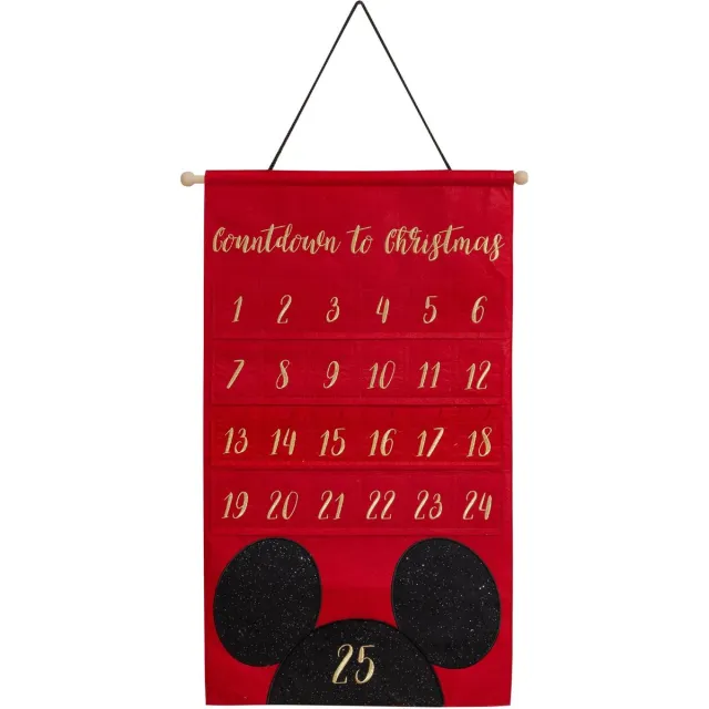 Disney Mickey Mouse stoffen adventskalender goud