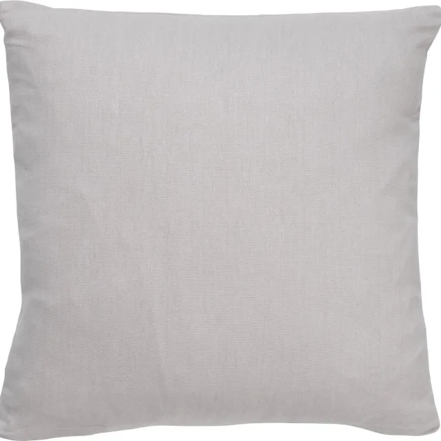 Dutch Decor JAMES - Sierkussen 45x45 cm - duurzaam katoen - effen kleur - Micro Chip - lichtgrijs - Inclusief binnenkussen - Luxe kussens voor woonkamer & bank