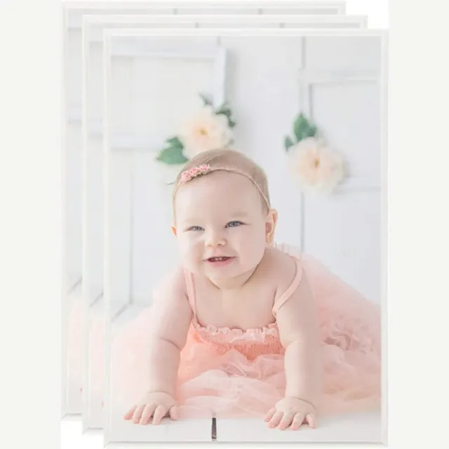 vidaXL Fotolijsten - 3 - st - voor - tafel - 21x29,7cm - MDF - zilverkleurig