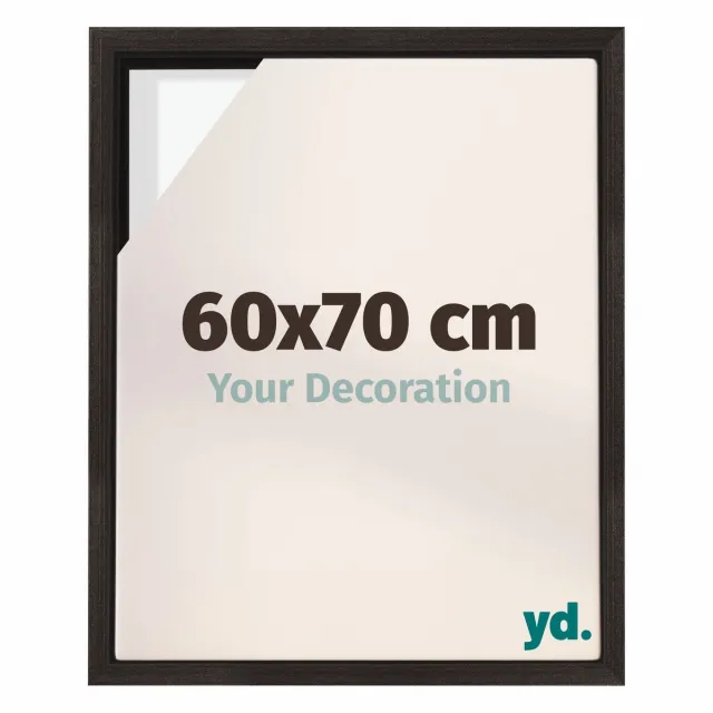 yd. yd, Baklijst 60x70 cm Eiken Donker - Lijst voor Canvasdoek - MDF Lyon