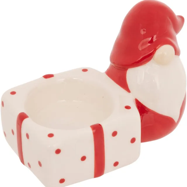 Atmosphera Créateur d'intérieur® Kaarsenhouder met kerstkabouter Rouge