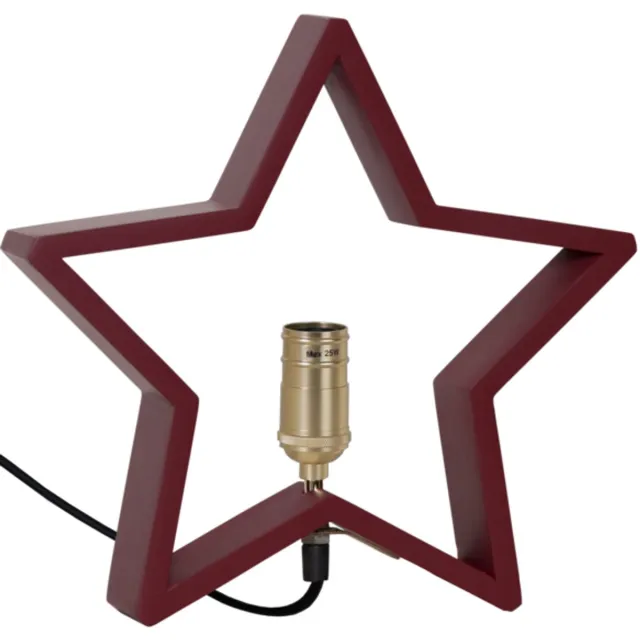 Star Trading tafellamp ster 'Lysekil', rood, 29cm