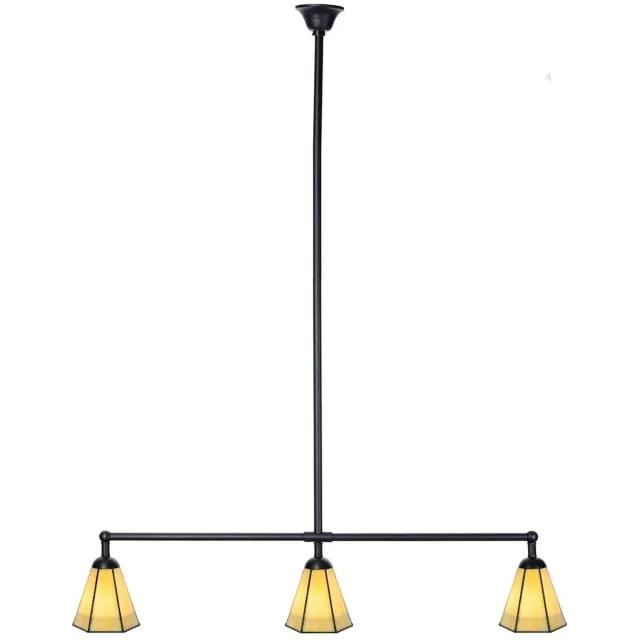 Coloured by Art Tiffany T-lamp 3 lichts Narcissus - Art Deco Trade Geel