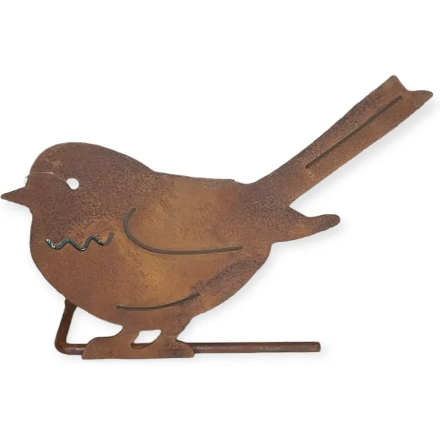 Spant7 Iron Art Tuindecoratie - Schroefmus op stok - Mus - Boomschroef - Ecoroest Roestbruin