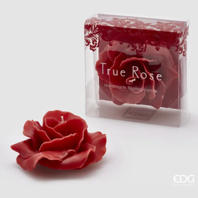 EDG - Enzo De Gasperi Rode roos geurkaars en drijfkaars D11 Valentijn love hart rood