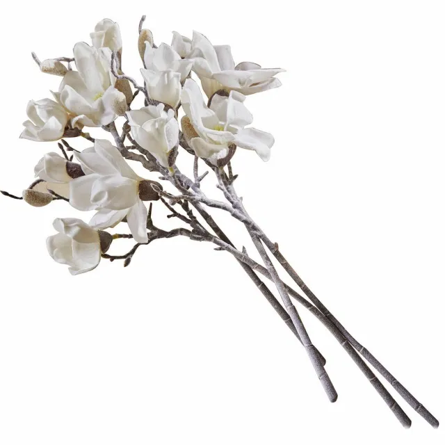 Loberon Sierbloem set van 4 Santavella wit