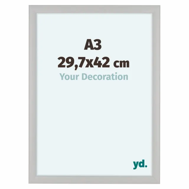yd. Your Decoration - Fotolijst A3 29,7x42 cm - MDF - Wit Houtnerf - Como