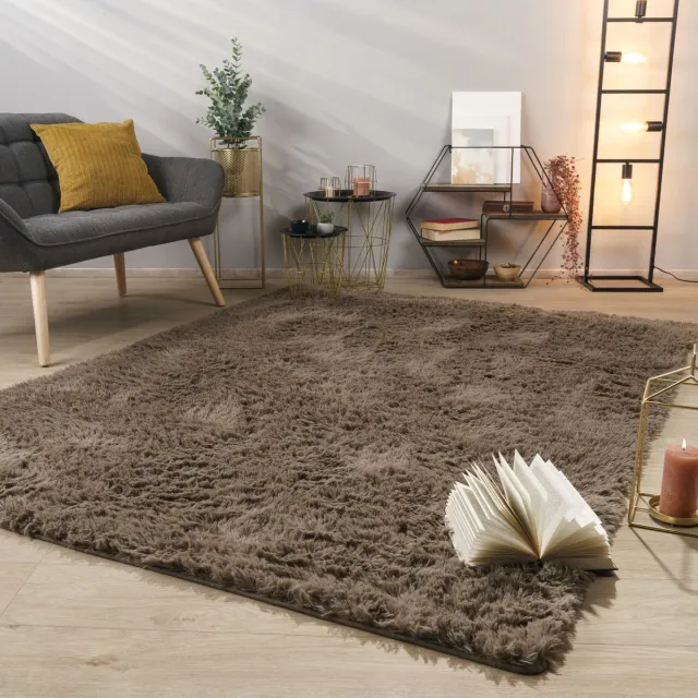 TT Home Tapijt Woonkamer Diepe Pool Lange Pool Zacht Modern Monochroom Design 80 x 150 cm Rechthoek 80 x 150 cm Rechthoek beige