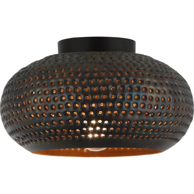 Chericoni Ligthing Chericoni Spezia Plafondlamp - 1-lichts - Ø30 cm - Zwart - Metaal