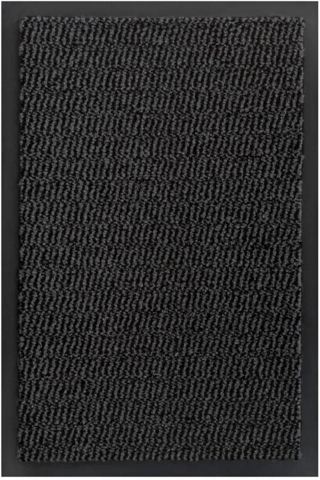Famanu 60x90 cm anti-slip deurmat voor binnen, wasbare droogloopmat, beschikbaar in 2 maten en 3 kleuren Antraciet
