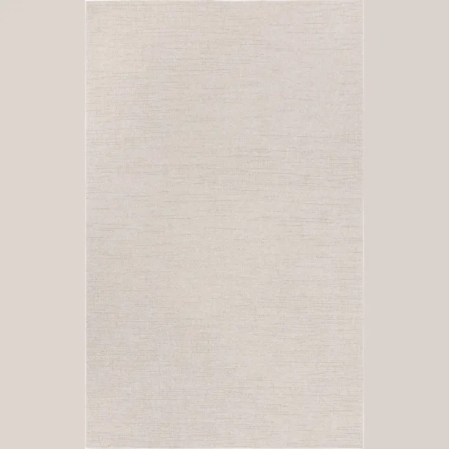 TESSO LIVING Vloerkleed voor binnen en buiten, Antislip - Uni Crème - 80cm x 150cm - Balkon Terras Keuken, UV- en Weersbestendig, Modern Tuintapijt