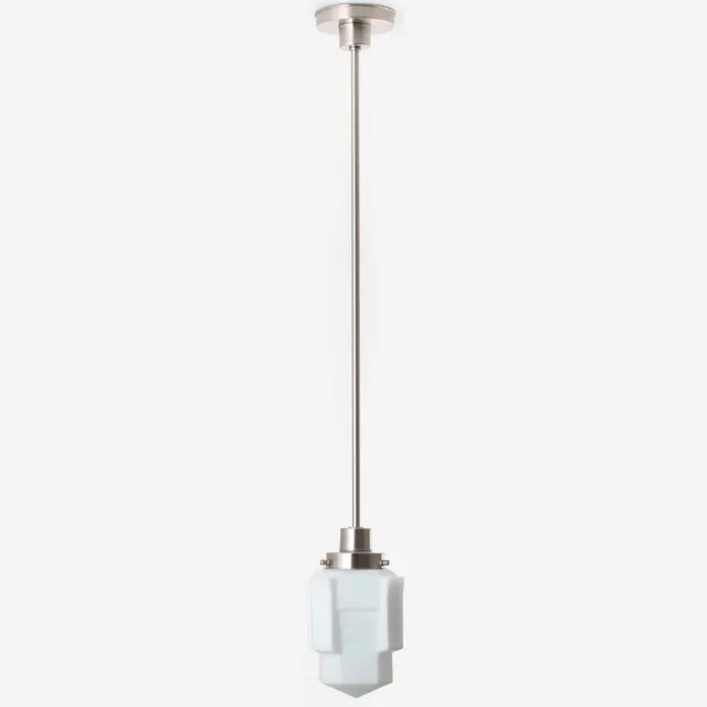 Coloured by Art Hanglamp Apollo Mat 20's Matnikkel - Art Deco Trade
