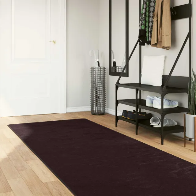 vidaXL Vloerkleedloper MARSA Antraciet 100 x 300 cm Polyester en PVC, foto 2