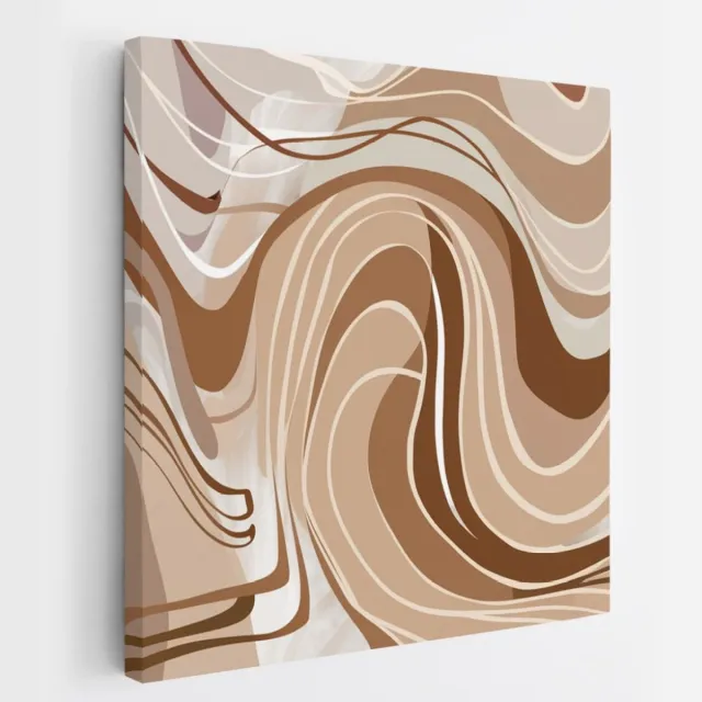 Saammp Canvas Schilderij - pastel kleuren - Abstract - 60x60 - Foto op canvas - Wanddecoratie - Muurdecoratie Woonkamer - Slaapkamer decoratie - Canvas Print Multicolor