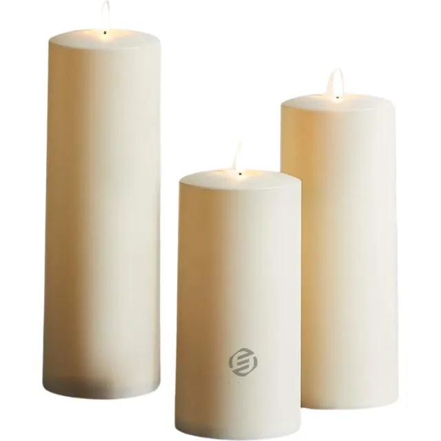 Equivera Oplaadbare LED Kaarsen - Elektrische Kaarsen - Oplaadbare Waxinelichtjes - Realistische Kaarsen - Kerstverlichting - Veilig en Duurzaam White