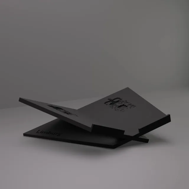 3d-gezellig Grote Boekenstandaard Limburg - Boekensteun - Boekenhouder - Book Holder - 46*31*12 cm - Zwart - 100% gerecycled PLA (bioplastic)