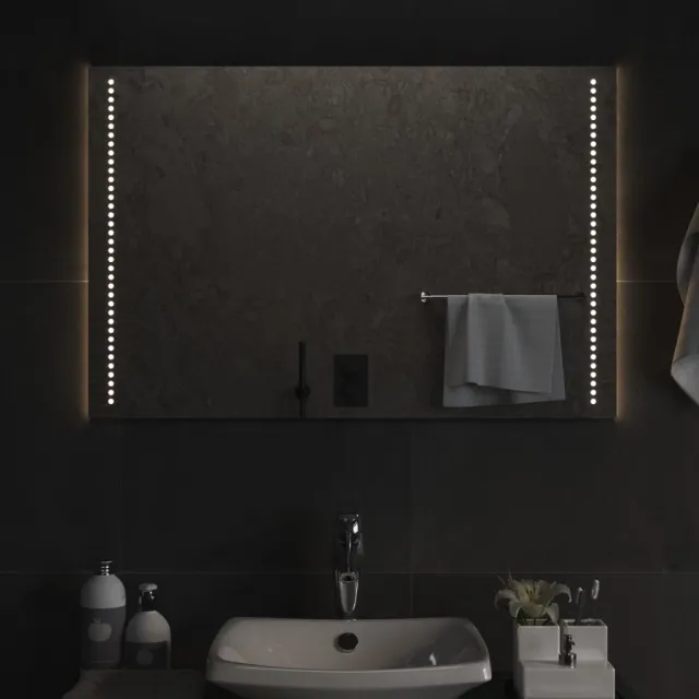 vidaXL Badkamerspiegel LED 60x90 cm Transparent