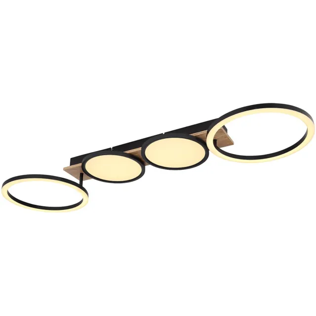 Globo plafonniere - Bossy - zwart - metaal - LED - 67282-38