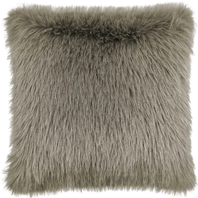 Heckettlane Perle Sierkussen - Fake Fur - 48x48 cm - Taupe Real Taupe