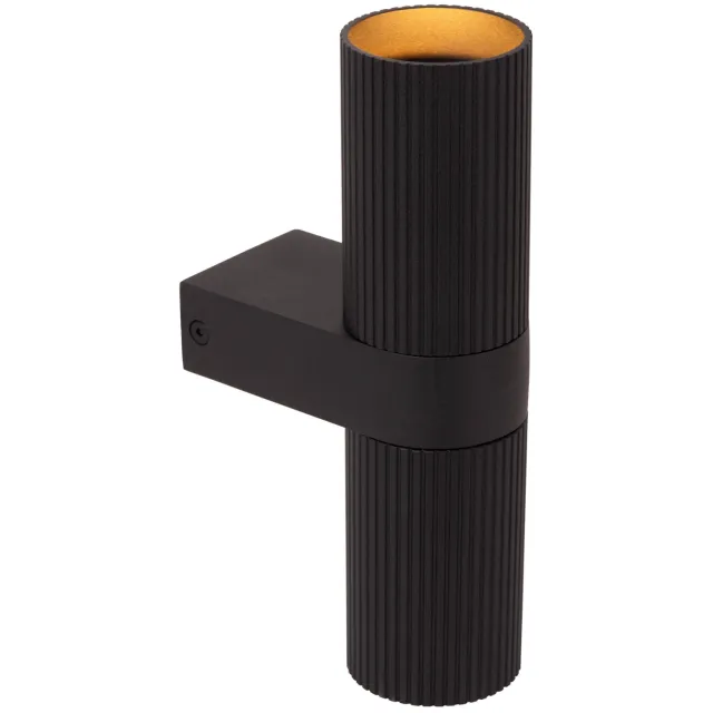Lucide CLUBS - Wandspot / Wandlamp - 2xGU10 - Zwart