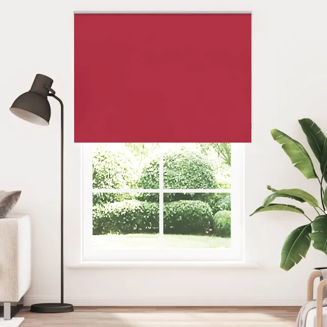 vidaXL Rolgordijn 145x230 cm verduisterend 141,6 cm polyester rood