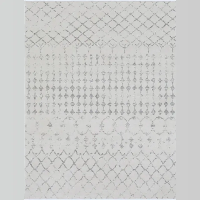 Surya Sofia vloerkleed berber etnisch grijs gebroken wit
