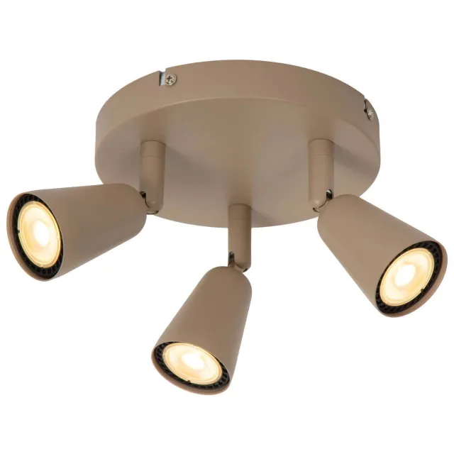 Lucide dimbare opbouwspot GU10 28.3x24.5 cm - taupe