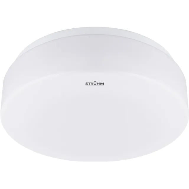 STRÜHM IGLO C - Plafondlamp - Opbouw - Rond - 2 X E27 Fitting - Wit - Ø250 mm