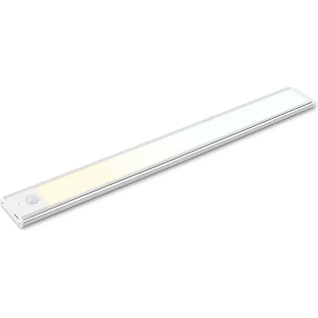 Halmaz LED Kastverlichting - Kastlamp - Bewegingssensor Lichtbalk - Oplaadbaar - Trapverlichting - 40cm Wit