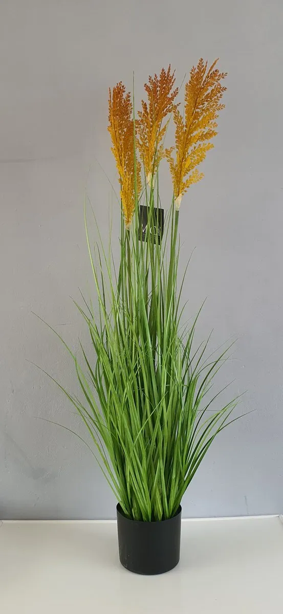 Mica Decorations Gras Kunstplant - H113 x Ø23 cm - Groen