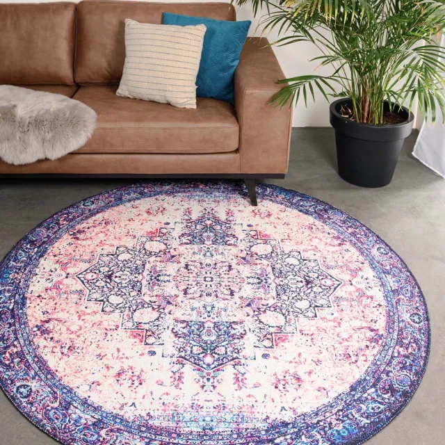 Heritaged Rond vintage vloerkleed - Fade No.2 multi 305