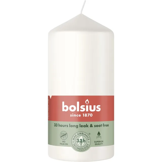 Bolsius Stompkaars - 120/58 mm - Cloudy White