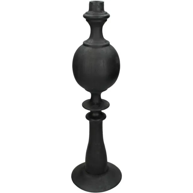 SVJ Home Decorations Kandelaar - 13 x 13 x 44 cm - Polyserin - Zwart