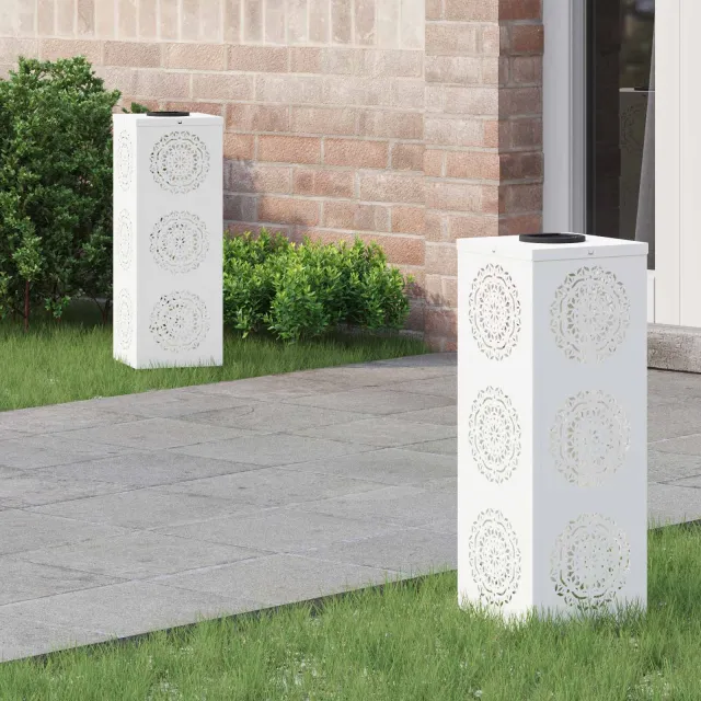 vidaXL Solar LED Pad Licht 2 st Warmwit 18 x 18 x 50 cm