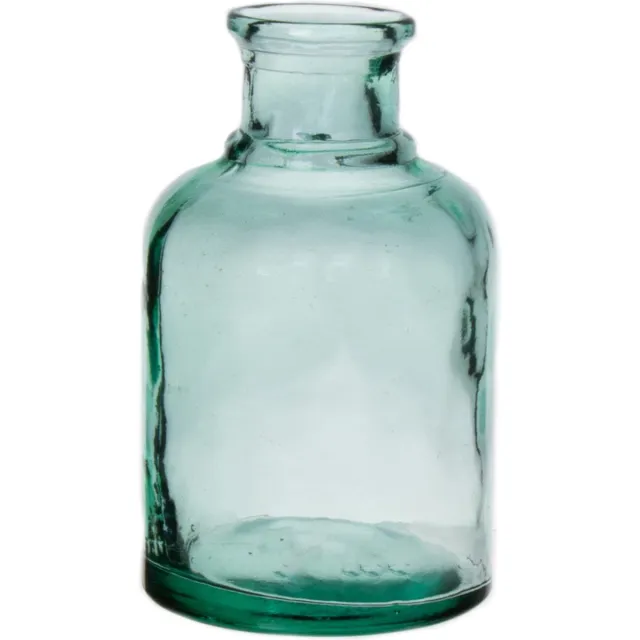 Bellatio Design Bloemenvaas - helder transparant gerecycled glas - D12 x H20 cm - vaas