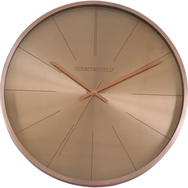 Decostar Wandklok copper 40x40x5cm roze/goud Roze goud