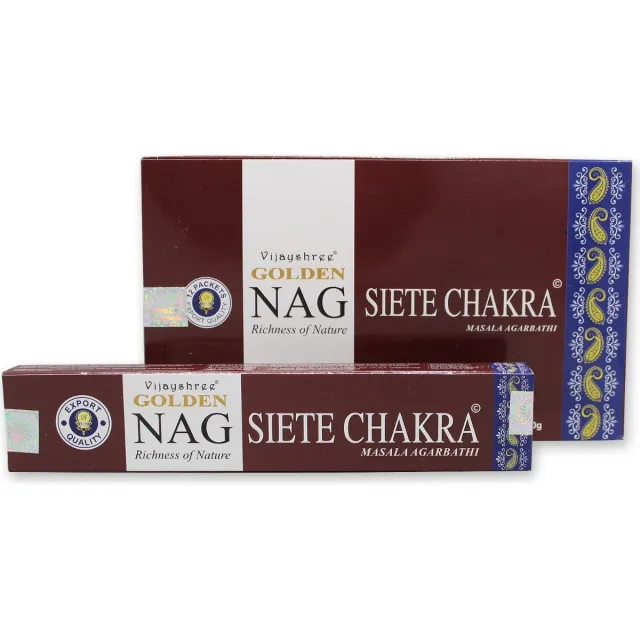 Golden Nag 7 Chakra Wierook - Los Pakje - 15 Gram
