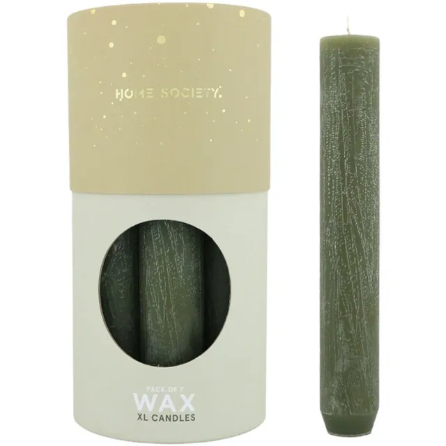 Home Society XL Dinerkaars - Doos 7 stuks - Groen - Rond 3,4 cm - 21 cm lang