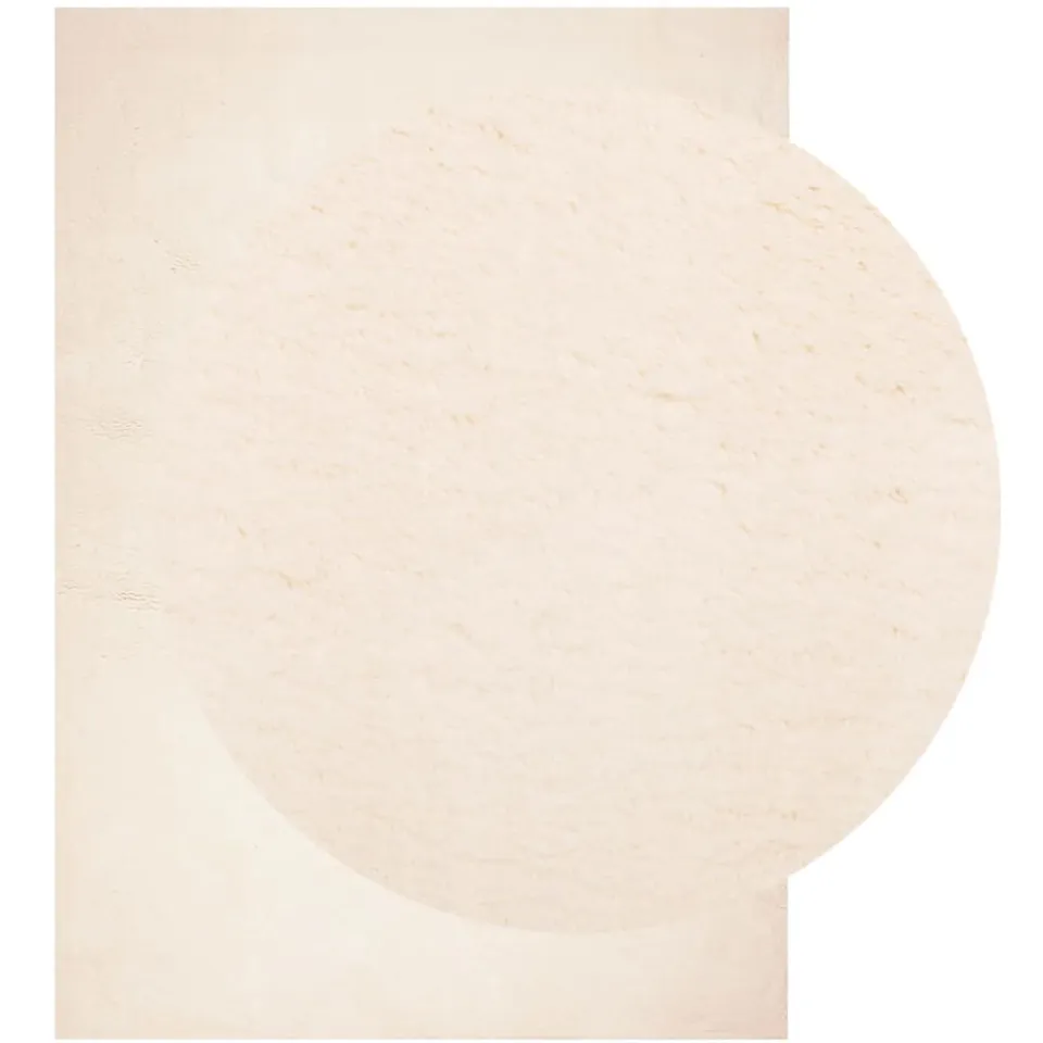 vidaXL Vloerkleed HUARTE laagpolig zacht wasbaar 120x170 cm beige, foto 3