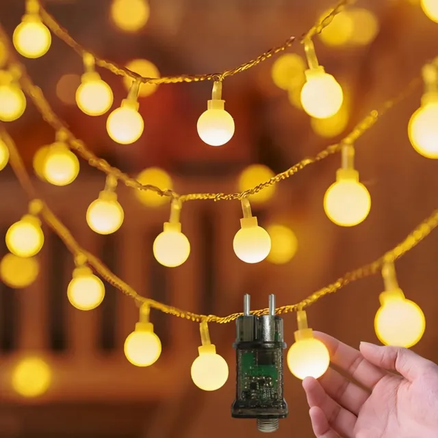 RALA LED Lichtsnoer 15m 100 LED Fairy Lights voor Buiten met Afstandsbediening en Adapter - Prikkabel voor Balkon, Tuin en Terras