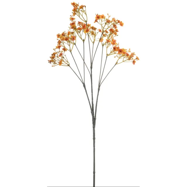 Emerald Kunstbloem Gipskruid 68cm oranje - Kunstplant voor binnen