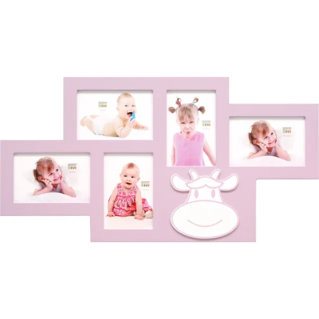 Deknudt Frames fotolijst S66RK4 P5 - koemotief - roze - 10x15 cm