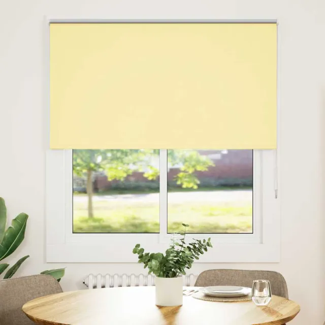 vidaXL Rolgordijn 140x150 cm verduisterend stofbreedte 136,6 cm geel