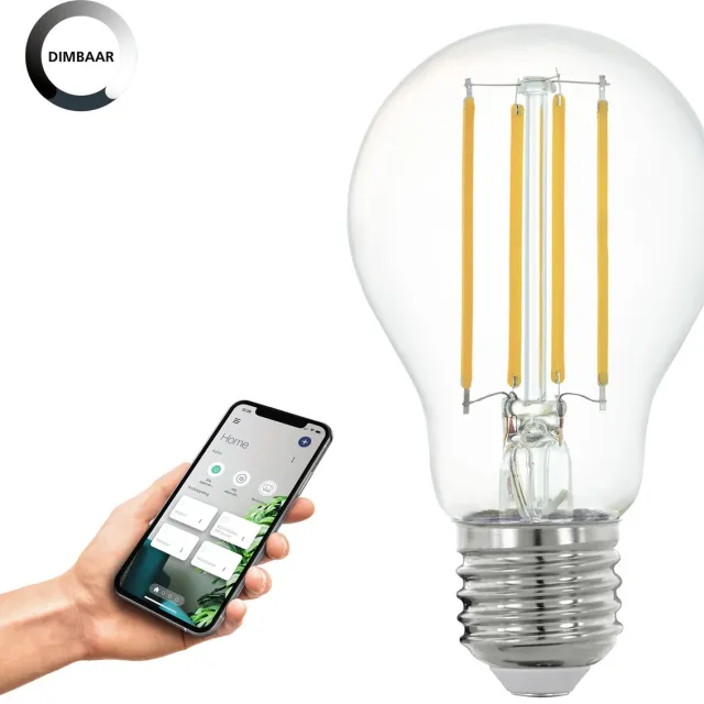 EGLO connect.z Smart LED Lamp - E27 - Ø 6 cm - 2700K - Dimbaar - Zigbee