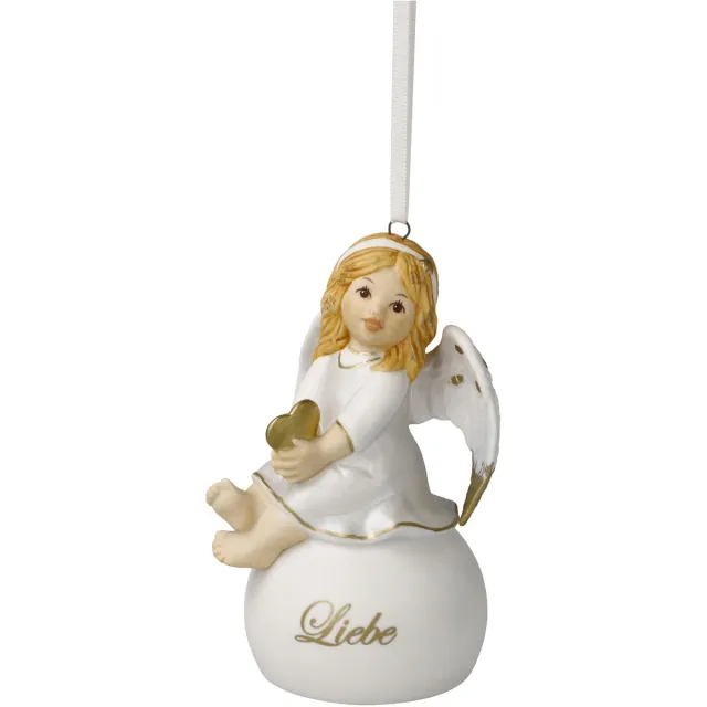 Goebel Kerst | Kersthanger Engel Bel Liefde | Porselein - 9cm - 2025