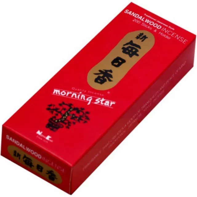 Ruben Robijn Sandalwood - Nippon Kodo Morning Star - 200 wierookstokjes - XL-pack Rood
