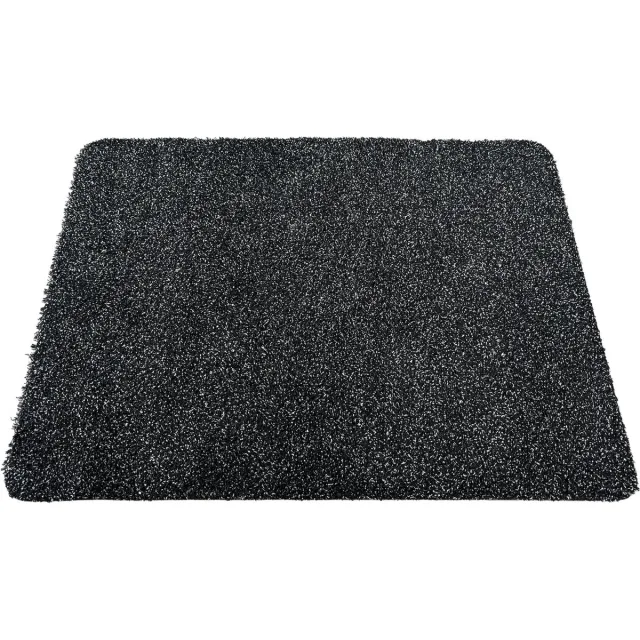 JYG Tapijtloper KATCOT 80 x 600 cm – XXL Droogloopmat – Katoen & Microvezel – Antraciet Zwart / Antraciet