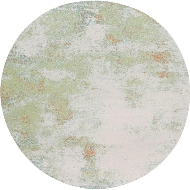 Studio Clarice Rond abstract vloerkleed - Candice Mint - Ø 140cm