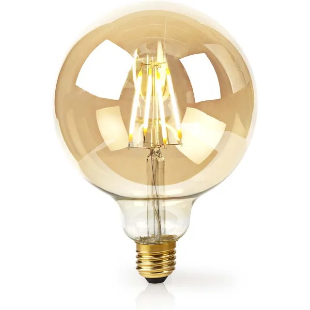 Nedis SmartLife LED Filamentlamp - Wi-Fi - E27 - 500 lm - 5 W - Warm Wit - 2200 K - Glas - Android / IOS - G125 - 1 Stuks